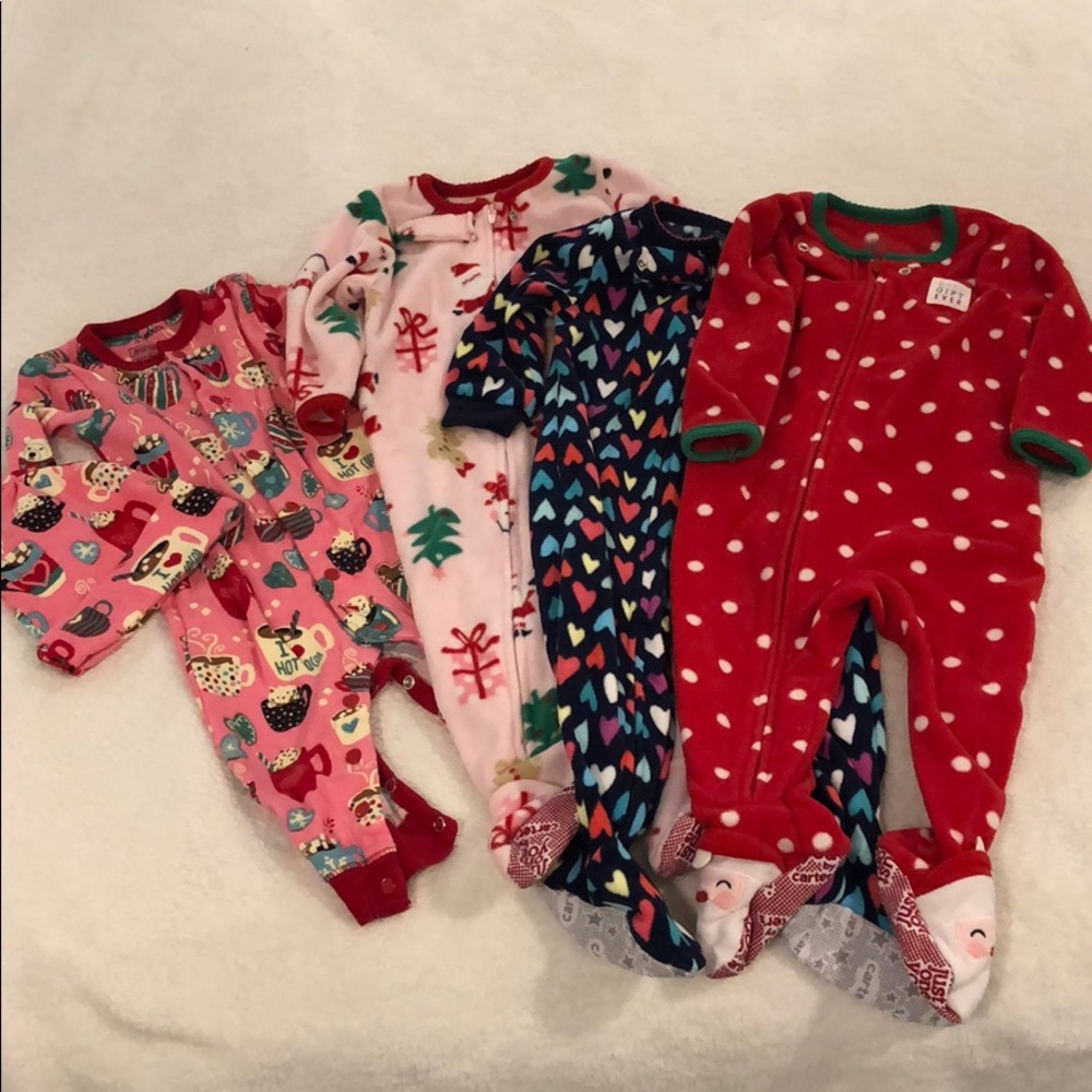 Lot of holiday pajamas